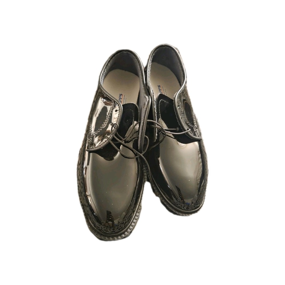 CAPPS Air-Lite Men's 9.5 Black Patent Leather Dress Shoes Oxford Uniform‎ USA
